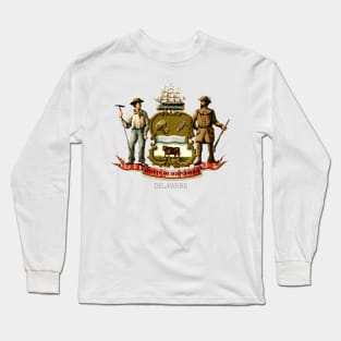 1876 Delaware Coat of Arms Long Sleeve T-Shirt